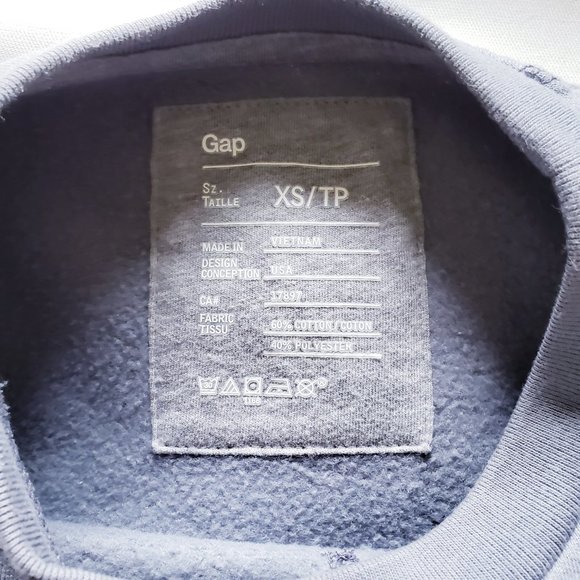 🔴 3/$40 - Gap Crewneck Sweatshirt/Jumper - Grey - Picture 4 of 5